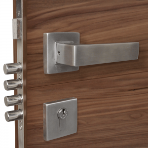 Puerta de Seguridad Americana / Nogal